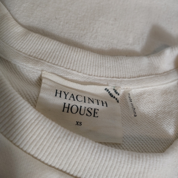 Hyacinth House Tuckernuck Savannah Cottagecore Puff Sleeve Peplum Blouse XS - Picture 8 of 9